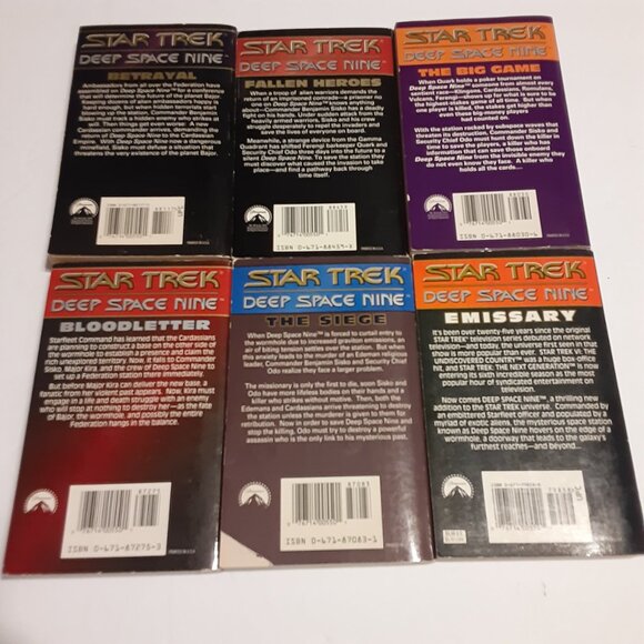 Star Trek Deep Space Nine VTG 90's Paperback Books 1-6 - Picture 2 of 9